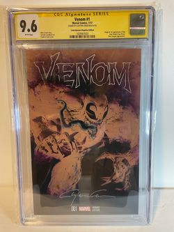 Venom #1 CGC 9.6 Signed Clayton Crain Variant