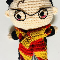 Harry Potter Wizard Crochet Doll PLUSH STuffed Amigurumi TOY handmade figure