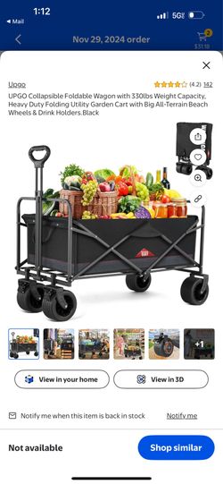 Brand new wagon for kids or groceries 330lb weight limit