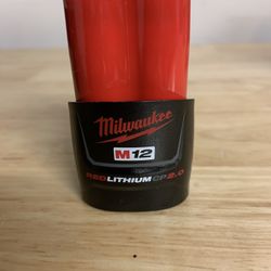 Milwaukee M12 2.0ah Battery - New Open Box