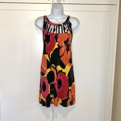 Multicolor Floral Alfani Dress Size Medium 
