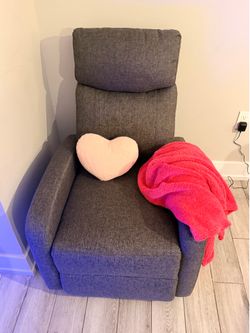 Gray recliner chair