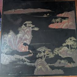 Hand-Painted Asian Antique Side Table