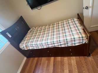 Bed with mattress