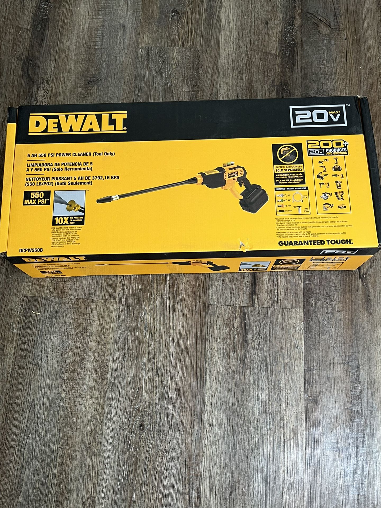 DeWalt 5 AH 550 PSI Power Cleaner