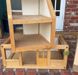 Vintage Wooden Dollhouse By Plan toys