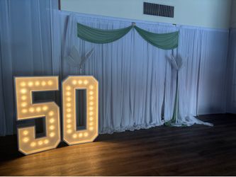 Marquee light up numbers