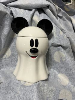 New Disney Mickey Mouse Ghost Cookie Jar