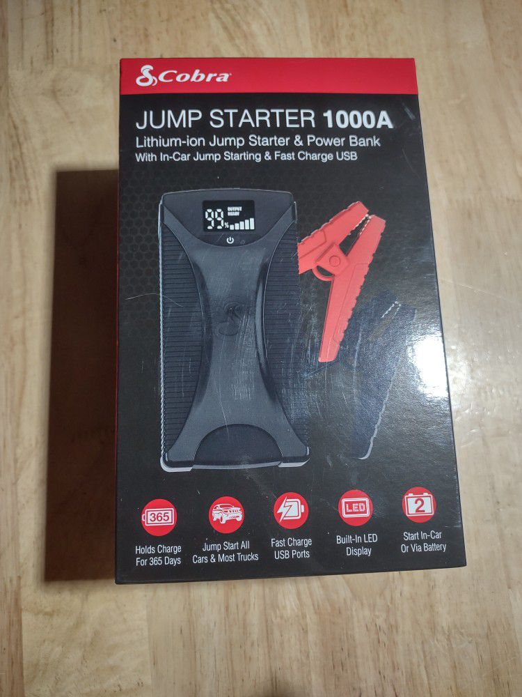 New Cobra Jump Starter 1000A