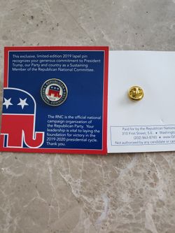 Republican 2020 Political Pin