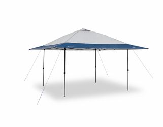 Ozark Trail 14' x 14' Instant Lighted Canopy for Camping - Blue, Gray