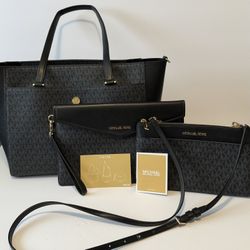 Like New - 3-in- 1 Michael Kors Large Tote/Crossbody Bag/Clutch