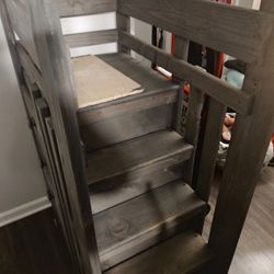 Bunk-bed W/Staircase And Drawers 
