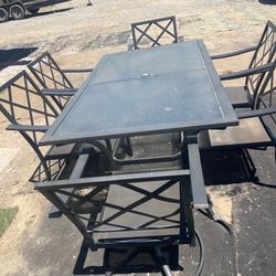Patio table and chairs