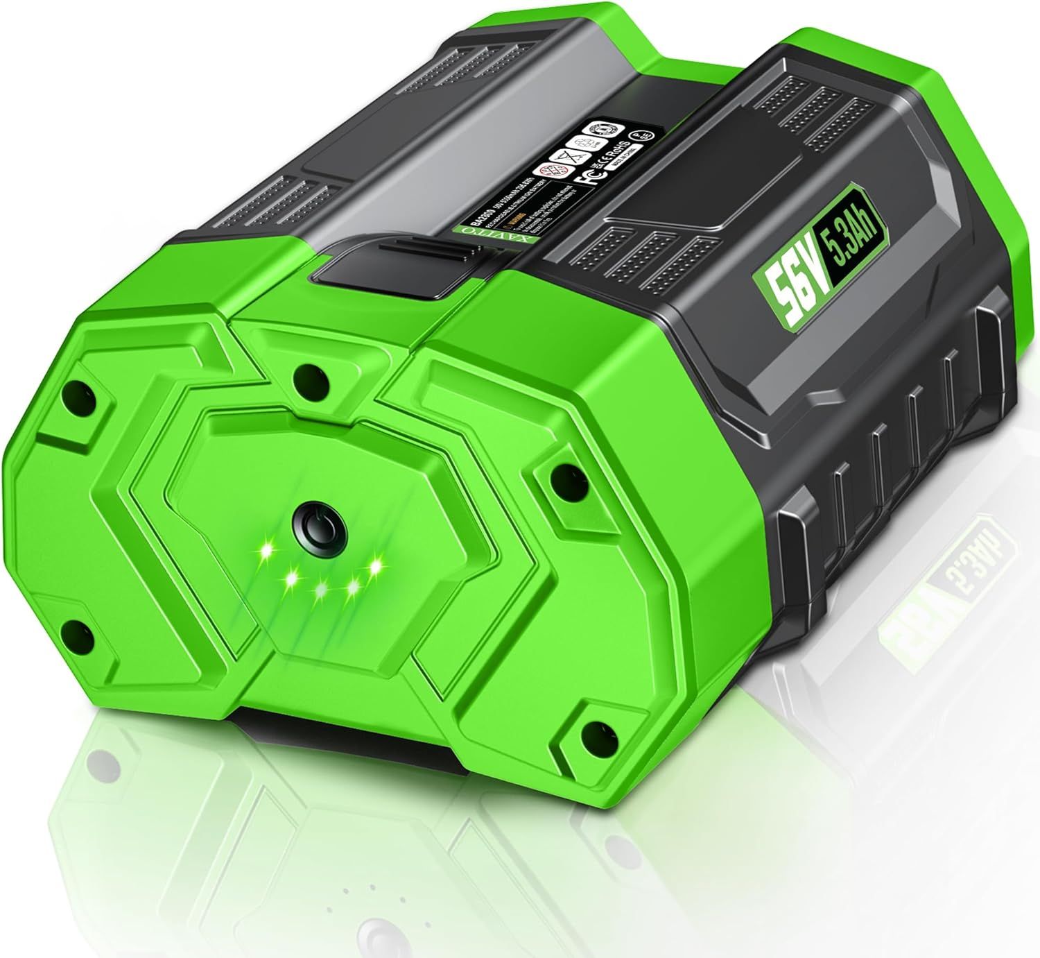 Replacement for EGO 56V 5300mAh Battery, Compatible with All EGO 56Volt Power+ Tools, New Upgraded 5X Longer Runtime, for EGO Battery BA2800 BA1400 BA