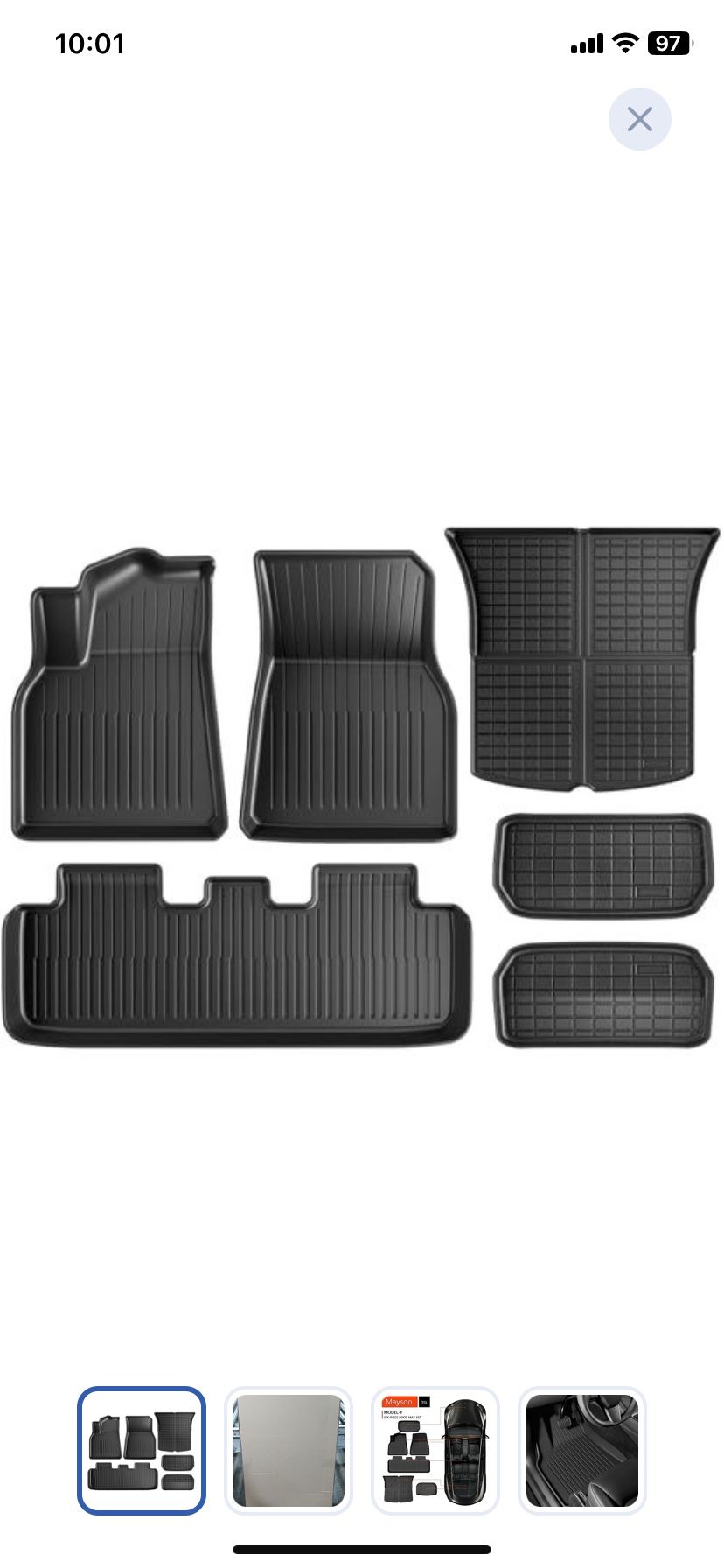 Floor Mats for Tesla Model Y 2024-2020
