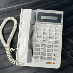 Vintage Panasonic Hybrid System KX-T7030 Digital Telephone - Light Grey