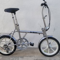 VERY RARE DI BLASSI CHROME FOLDING BIKE