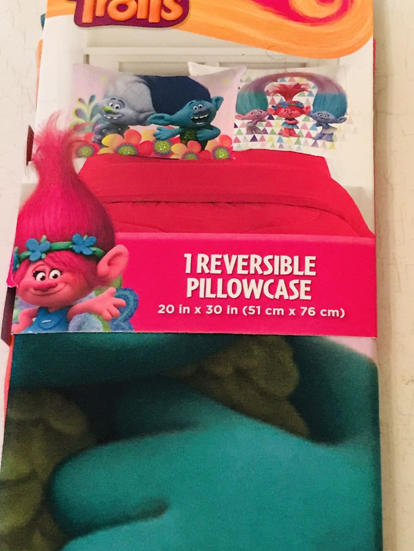 Trolls Reversible Pillow Case
