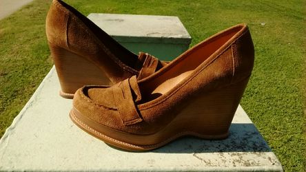 Michael Kors suede wedges size 8
