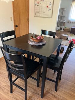Dining room table and chairs