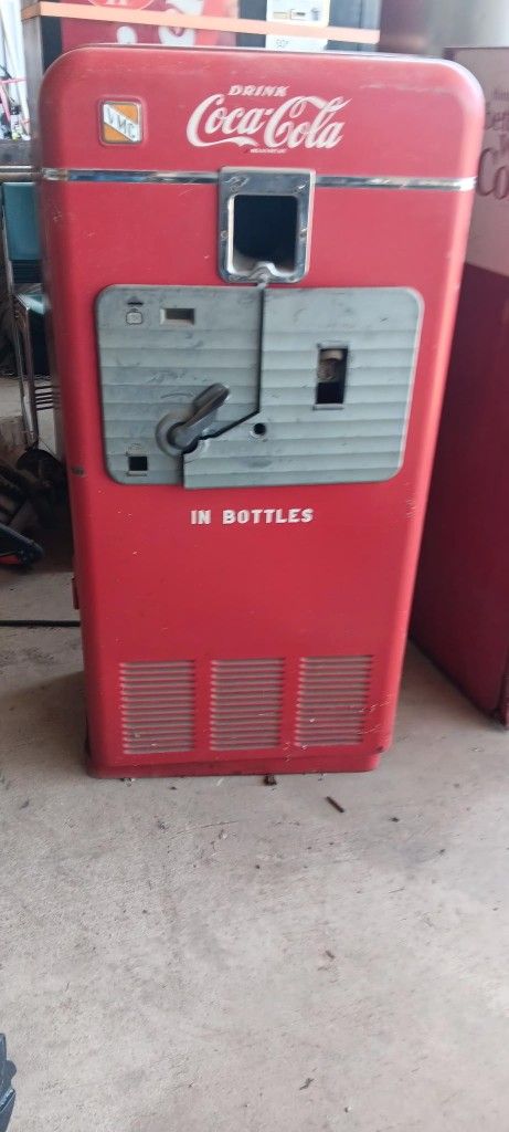 Antique Nickel Coke Machine