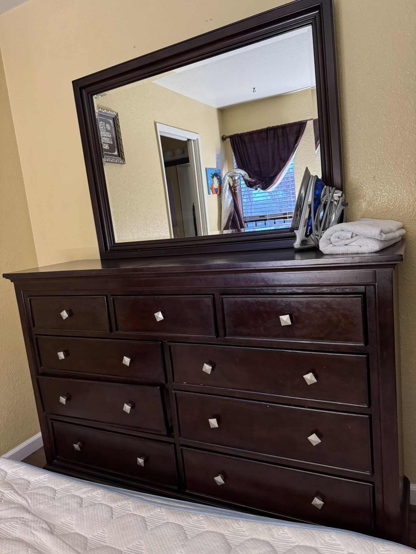 Mirror Dresser And Night Stands