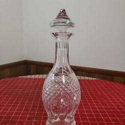 Waterford Crystal Colleen Decanter Liquor Bottle With Stopper Gothic Etching Signature