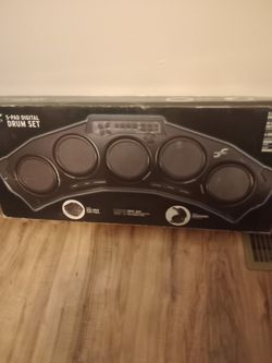 5 Pad Digital Drum Set With mp3 Jack By FIRST ACT