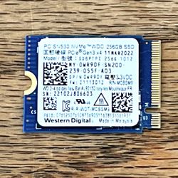 Western Digital PC SN530 256GB NVMe PCIe M.2 2230 internal SSD Drive