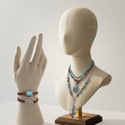 cute western jewelry set 1pair earrings,  3 necklaces,2 bracelets