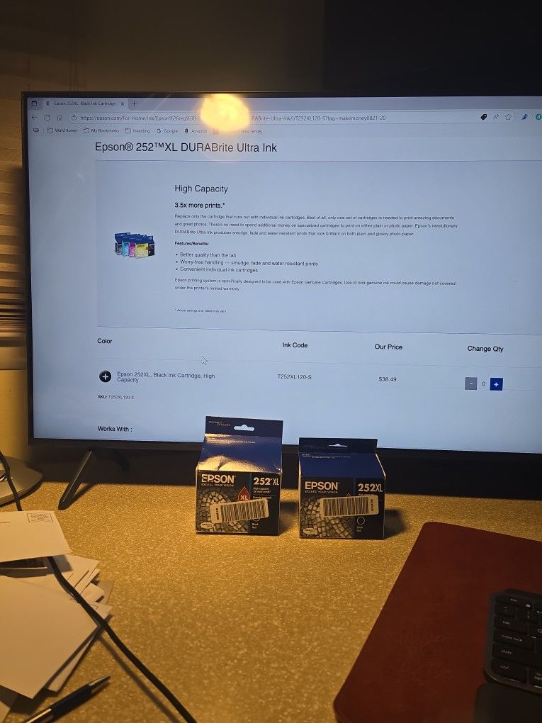 Epson Ink Cartridges UNUSED!