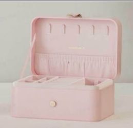 New light pink jewelry box 2 tier