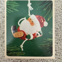 1983 Hallmark Keepsake Christmas Ornament “Santa Mountain Climber”