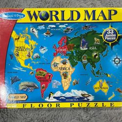 Melissa & Doug World Map Floor Puzzle