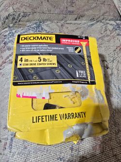 Deckmate 4-Inch Star Drive Coated Screws 5 lb
