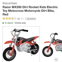 Razor MX350 Electric Dirt Bike For Kids 