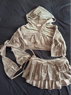 3 piece velour set