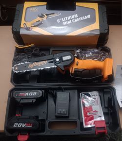 MINI CORDLESS ELECTRIC UPGRADE CHAINSAW (EACH)