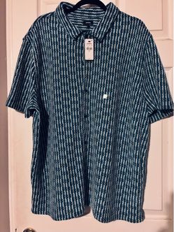 Express Men's Short Sleeve Button-Down Shirt