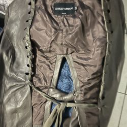 Giorgio Armani Leather Jacket 