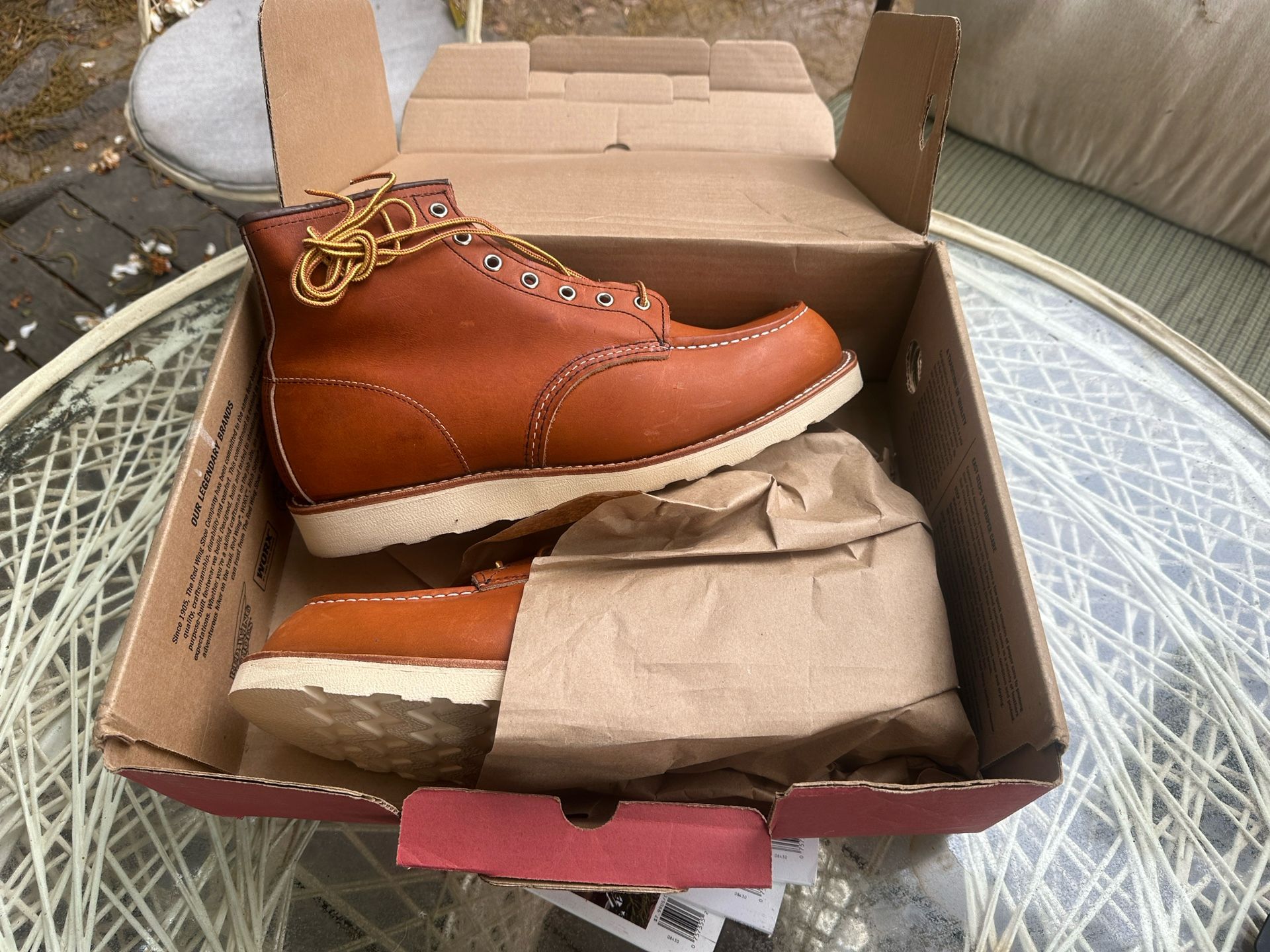 Red Wing Moc Toe, Oro Leather, Brand New In Box Size 13