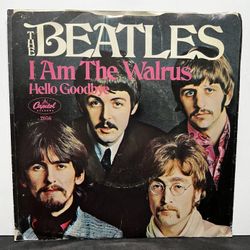 The Beatles I Am The Walrus / Hello Goodbye Single 45 RPM Record - Capitol 2056