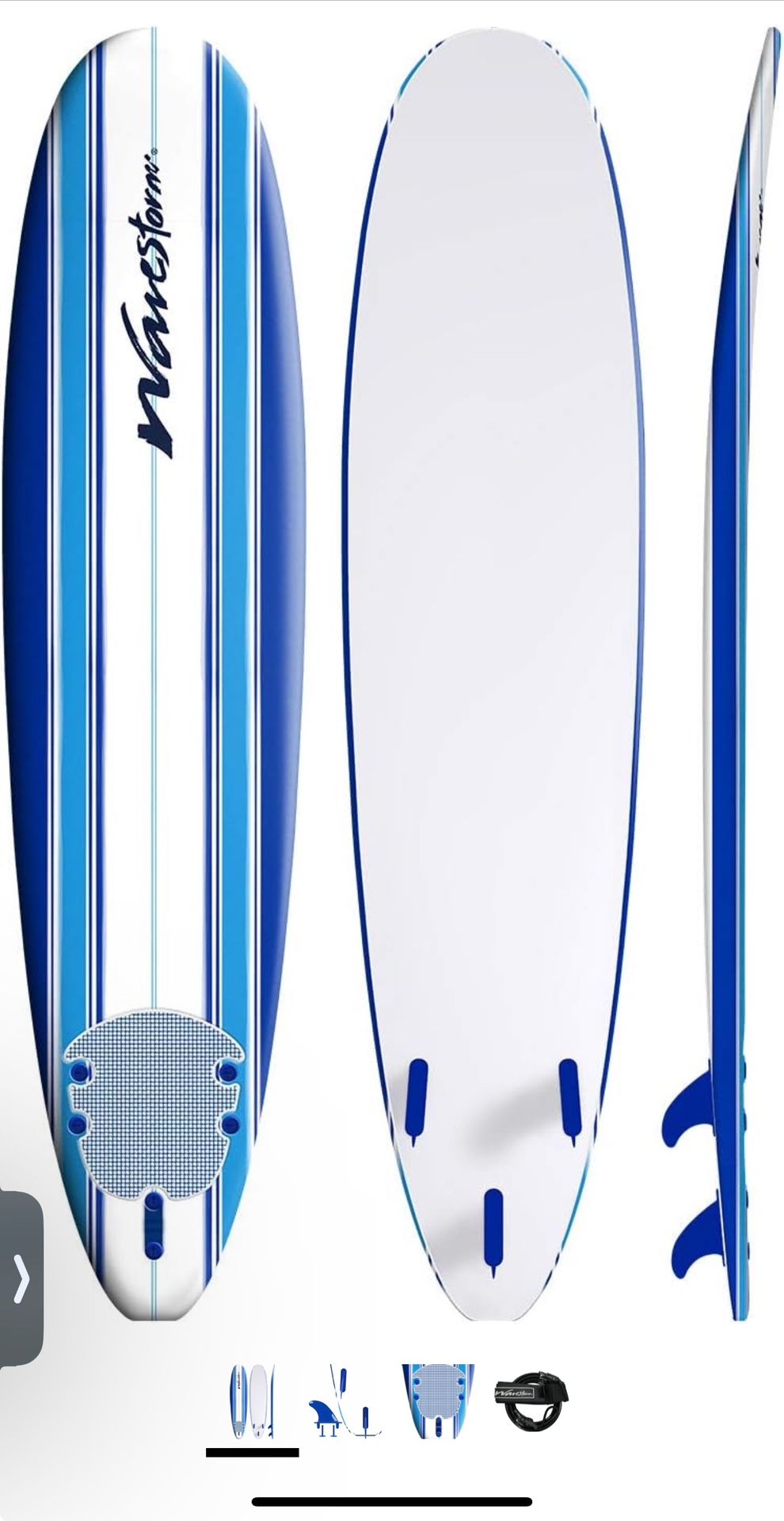 Wavestorm 8' Classic Pinline Surfboard