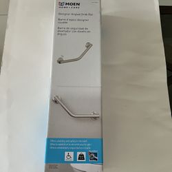 Moen Home Care Brushed nickel 16" Angled Grab Bar