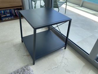 CB2 Console / Night Table About 20” Dark Grey