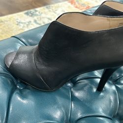 Black Size 7 Nine West Leather Boots 