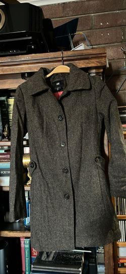 H&M Women's Herringbone Wool Coat
