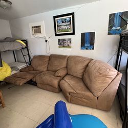 Recliner Loveseat- beige