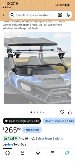 Can am windshield